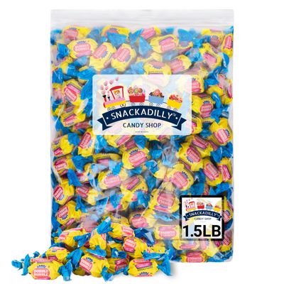 Classic Bubble Gum 1.5 Pound Bag - Original Flavor Bubble Gum - Over 80 Pieces Of Delicious Bubble Gum