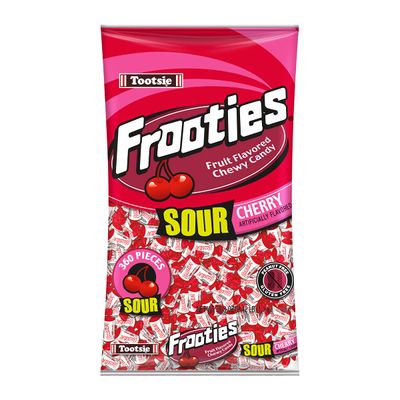Tootsie Roll Sour Frooties - 2 Pound Bag of Individually Wrapped Chewy Candy - Gluten Free, Peanut Free - Sour Cherry, 38.8 oz.