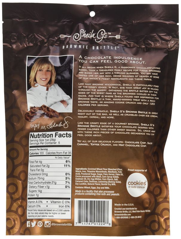 Sheila G's Brownie Brittle Chocolate Chip - 6 Pack - 5oz.