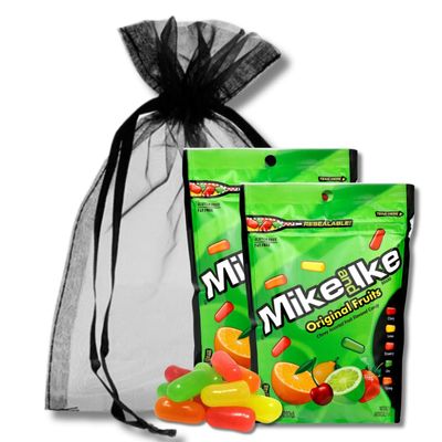 Mike &amp; Ike 10 oz. Bags - Chewy Candy - Gift Pack of 2 By Lyza&#39;s Sweets &amp; Treats (Original Fruits)