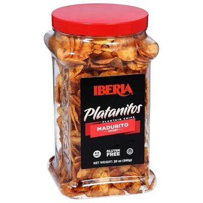 Iberia Maduritos Naturally Sweet Plantain Chips, 20 Ounce (Pack of 1)