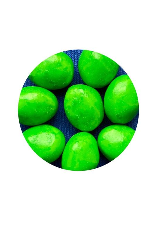 Boston America Dragonball Z Senzu Beans Candy 1 Collectible Korin Drawstring Bag Sour Green Apple Flavored Candy Green, Brown 2 Ounce (Pack of 1)