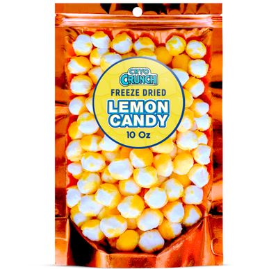 Freeze Dried Lemon Heads (10oz) - Made From Lemonheads Candy By Cryo Crunch- Freeze Dried Lemonheads Made In US Freeze Dried Lemon Candy