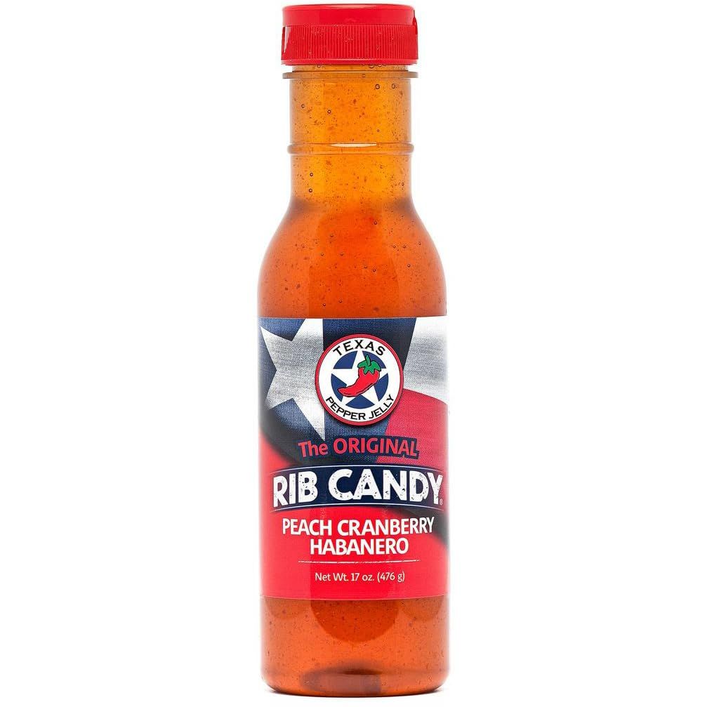 Rib Candy - Peach Cranberry Habanero Net Wt. 17 oz (476 g) Bottle