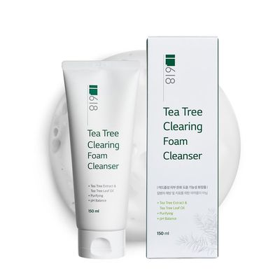 1.618 Tea Tree Clearing Foam Cleanser slight acidity pH 6.06.5 for oily, Acne-prone skin popular k-beauty / 5.07 oz