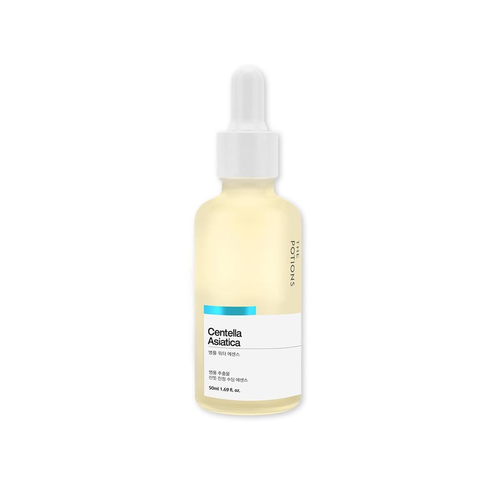 The Potions Centella Asiatica Essence for Face l Cica Extract, Soothe Sensitive and Irritated Skin l Korean Skincare, Cruelty-free, Hypoallergenic - 50ml