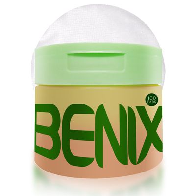 BENIX Korean Toner Pads (100 Count) - Hydrating &amp; Anti-Aging for Dark Spots, Wrinkles &amp; Uneven Skin - Infused with Snail Extract, CICA, Niacinamide &amp; Peptides for a Clear, Radiant Complexion
