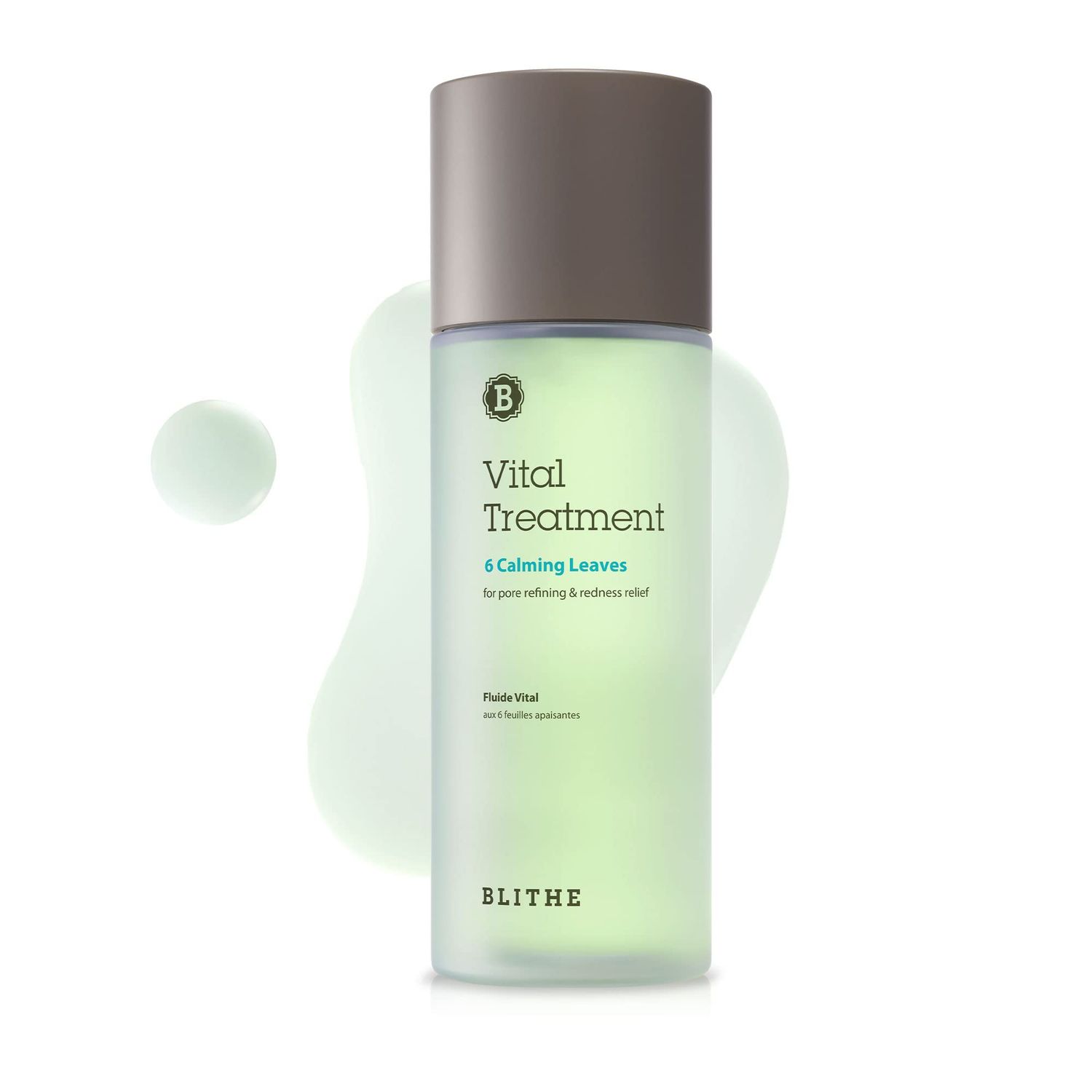 Blithe Korean Skin Care Products 6 Leaves Clear Essence for Rosacea &amp; Redness Relief, BHA Toner Cooling Moisturizer for Face, Blackhead Treatment, Evening Primrose Wintergreen Green Tea 5 Oz