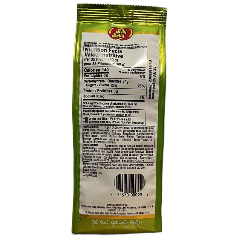 Jelly Belly Candy Gift Bag, Sours 7.5oz