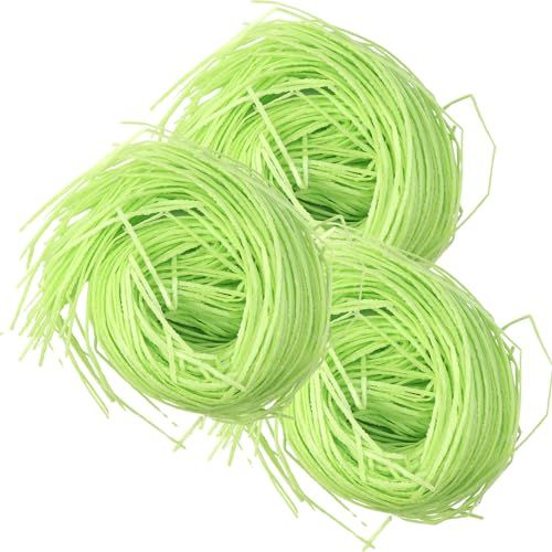 Edible Easter Grass, Fruit Flavored Cake and Cupcake Toppers, Basket Stuffers, Pack of 3