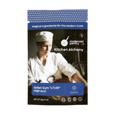 Pure Gellan Gum LT100 - High Acyl Non-GMO Vegan OU Kosher Certified - 50g/2oz