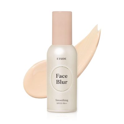 ETUDE Face Blur Smoothing SPF 33 PA (21AD) Multi-Makeup Coral Base Primer with Smoothening Effect and UV Rays Protection for a Milky Skin Korean Makeup
