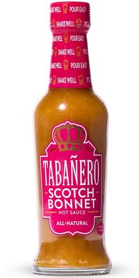 Tabaero Scotch Bonnet Pepper Hot Sauce - All-Natural Gourmet Heat, Perfect for Tacos, Wings, Eggs, Gluten-Free, Vegan, Kosher, USA Made, 5 oz Bottle