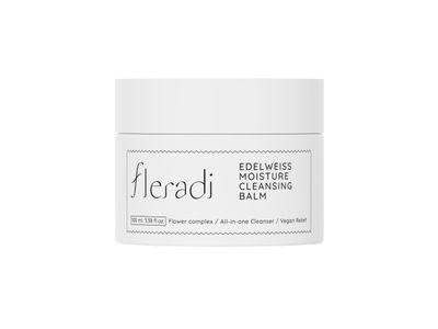 fleradi Edelweiss Cleansing Balm - Vegan Makeup Remover and Face Cleanser with Natural Flower Extracts. Korean Skincare, No Parabens or Sulfates (3.38 fl oz)