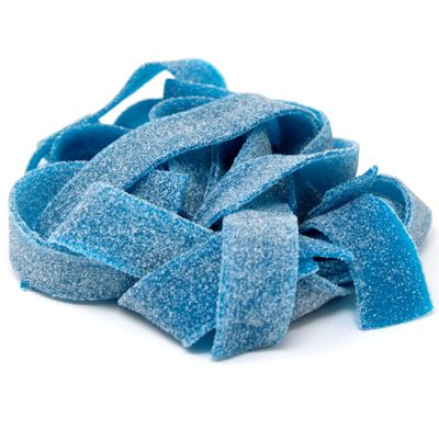 Snacktery Raspberry Sour Belts - Vibrant &amp; Tangy Blue Raspberry Sour Strips - Non GMO, Vegan &amp; Kosher Blue Raspberry Sour Candy - 4 Ounce Pack