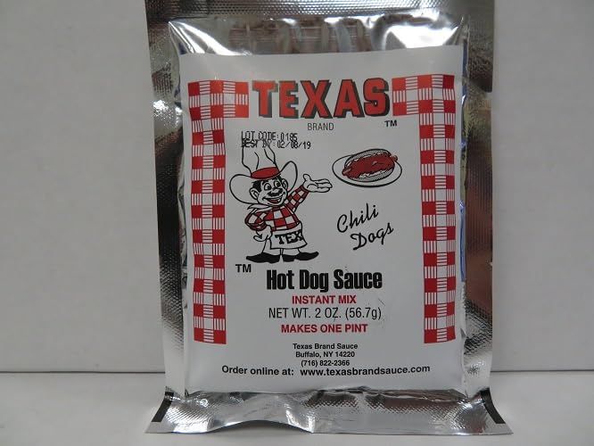 Buffalo&#39;s Own Texas Brand Texas Hots Hot Dog Sauce Instant Mix Packet