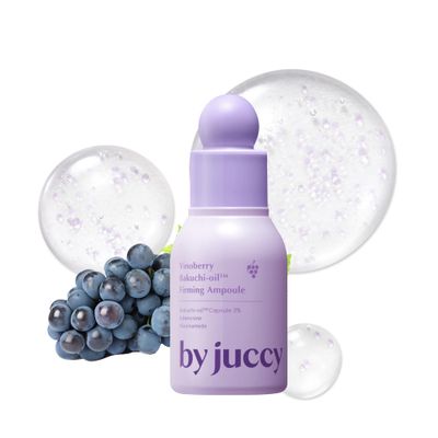 By Juccy Vinoberry Bakuchi-oil 30,000 ppm Firming AmpouleWrinkle-Softening &amp; Texture-Perfecting Bakuchioil, Viniferatrol, Peptides, Cica Skin Elasticity&amp;Even Skin ToneKorean Skincare 1.01 Fl.oz