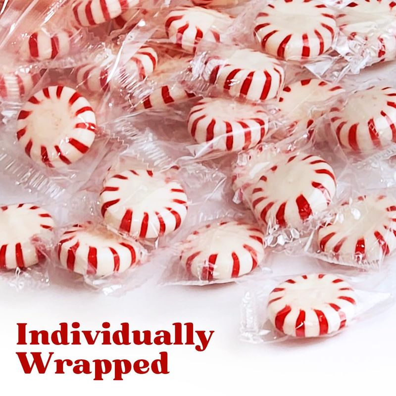 Starlight Peppermints Individually Wrapped Candy Sweets - Starlight Mints Hard Candy Individually Wrapped Office Candy Mints, Perfect Peppermint Candy for Office, 1lb