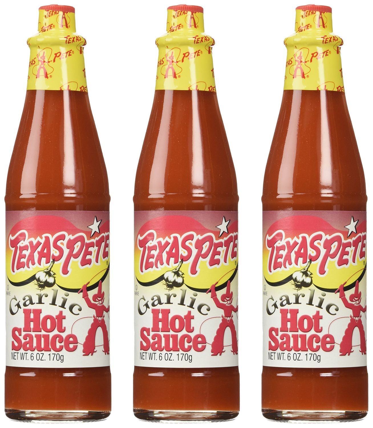 Texas Pete Garlic Hot Sauce - 6 Oz(pack of 3)