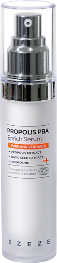 IZEZE PROPOLIS PBA Enrich Serum 1.01 fl.oz, 30ml Rich Nourishment, Deep Hydration, Korean Skin Care Niacinamide Serum