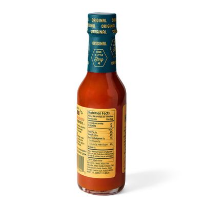 Local Hive Original Honey Hot Sauce - 6oz, Sweet & Spicy, Natural Raw Honey with Signature Hot Sauce Blend for Dipping, Tacos, BBQ, Grilling, and Cooking