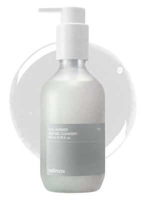 celimax Dual Barrier Mild Gel Cleanser with Ceramide, Facial Cleansing, Hydrating, Moisturizing, Soothing, Calming Face Wash, 200ml