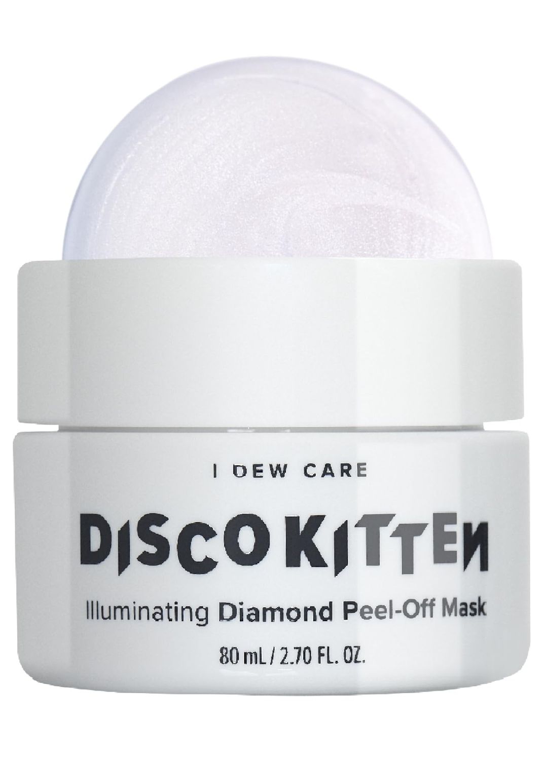 I DEW CARE Peel-off Mask - Disco Kitten Illuminate Skin With White Water Lily and Diamond Powder, Mother&#39;s Day, 2.70 Fl Oz