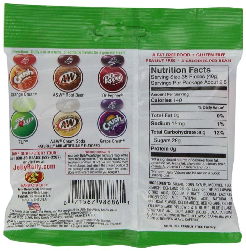 Jelly Belly 66834 3.5 Oz. Jelly Belly Soda Pop Shoppe