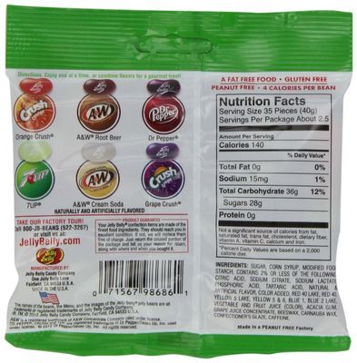 Jelly Belly 66834 3.5 Oz. Jelly Belly Soda Pop Shoppe
