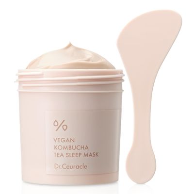 Dr.Ceuracle Vegan Kombucha Tea Sleep Mask - Korean Skincare Overnight Face Mask with Niacinamide, Bakuchiol, Ceramide (100g / 3.52 oz.)