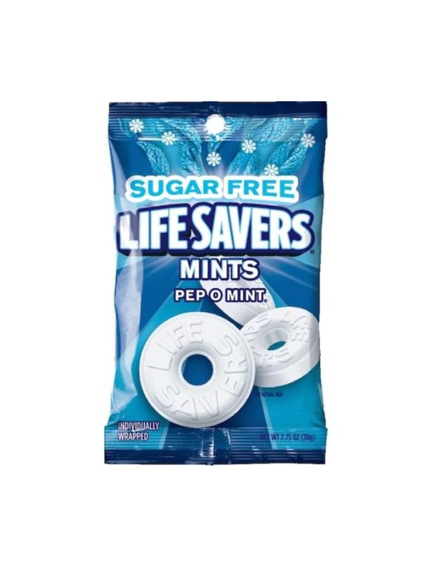 Life Savers Sugar-Free Mints Pack of 3 Bags - Sugar-Free Life Savers Mints - 3 Bags (2.65oz Each) Packaged by Leathnu Foundry (Peppermint)