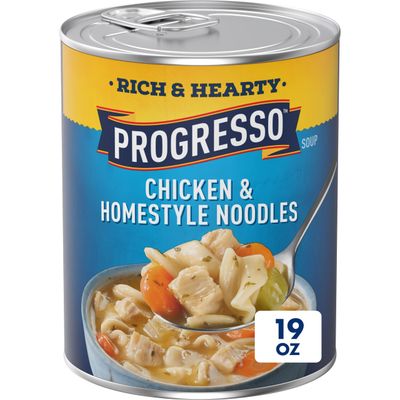 Progresso Rich &amp; Hearty, Chicken &amp; Homestyle Noodle Canned Soup, 19 oz.