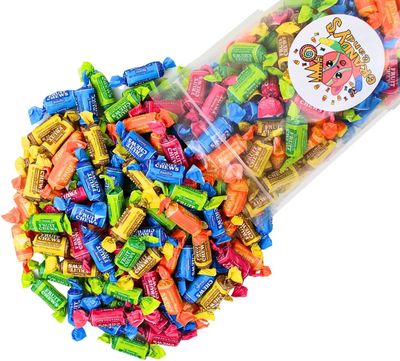 Mini Tootsie Roll Chews, Individually Wrapped, Bulk Candy, Fruit Flavored (1 Pound)