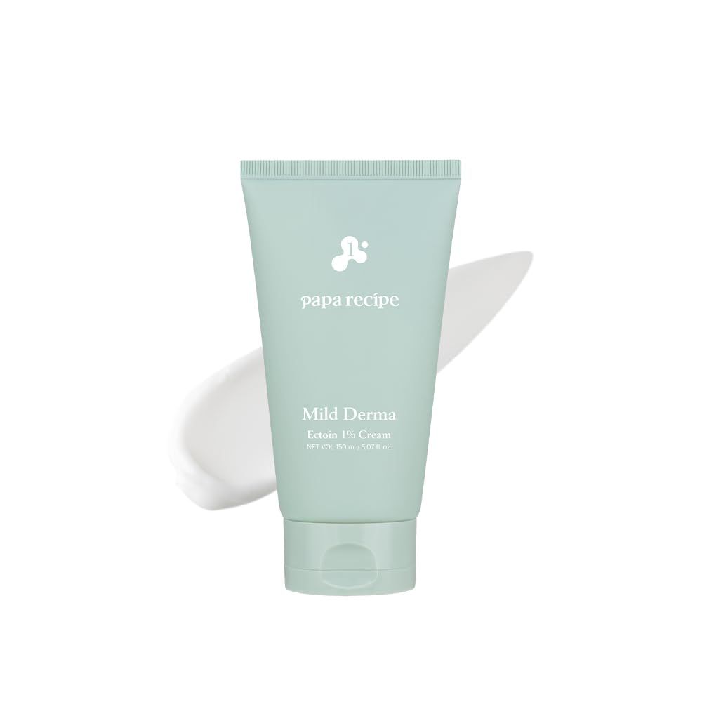 Papa Recipe Mild Derma Ectoin 1% Cream, Moisturizing and Hydrating Face Moisturizer for Dry and Sensitive Skin, Korean Skincare, 150ml 5.07fl oz