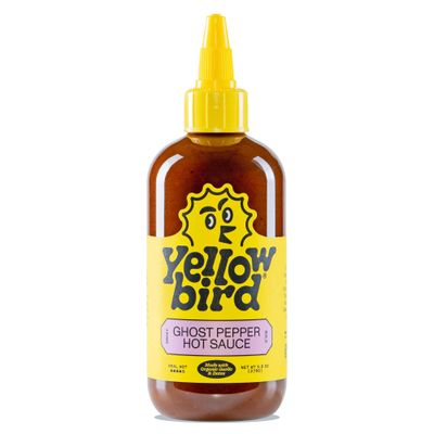 Organic Ghost Pepper Hot Sauce by Yellowbird - Hot and Smoky Hot Pepper Sauce with Smoked Ghost Peppers, Tomatoes and Onions - Plant-Based, Gluten Free, Non-GMO - Homegrown in Austin - 9.8 oz