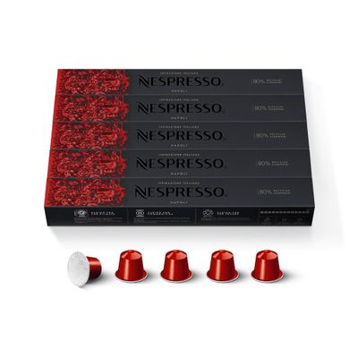 Nespresso Capsules Original Line, Ispirazione Napoli, Dark Roast Coffee Pods, 50-Count Espresso Coffee Pods