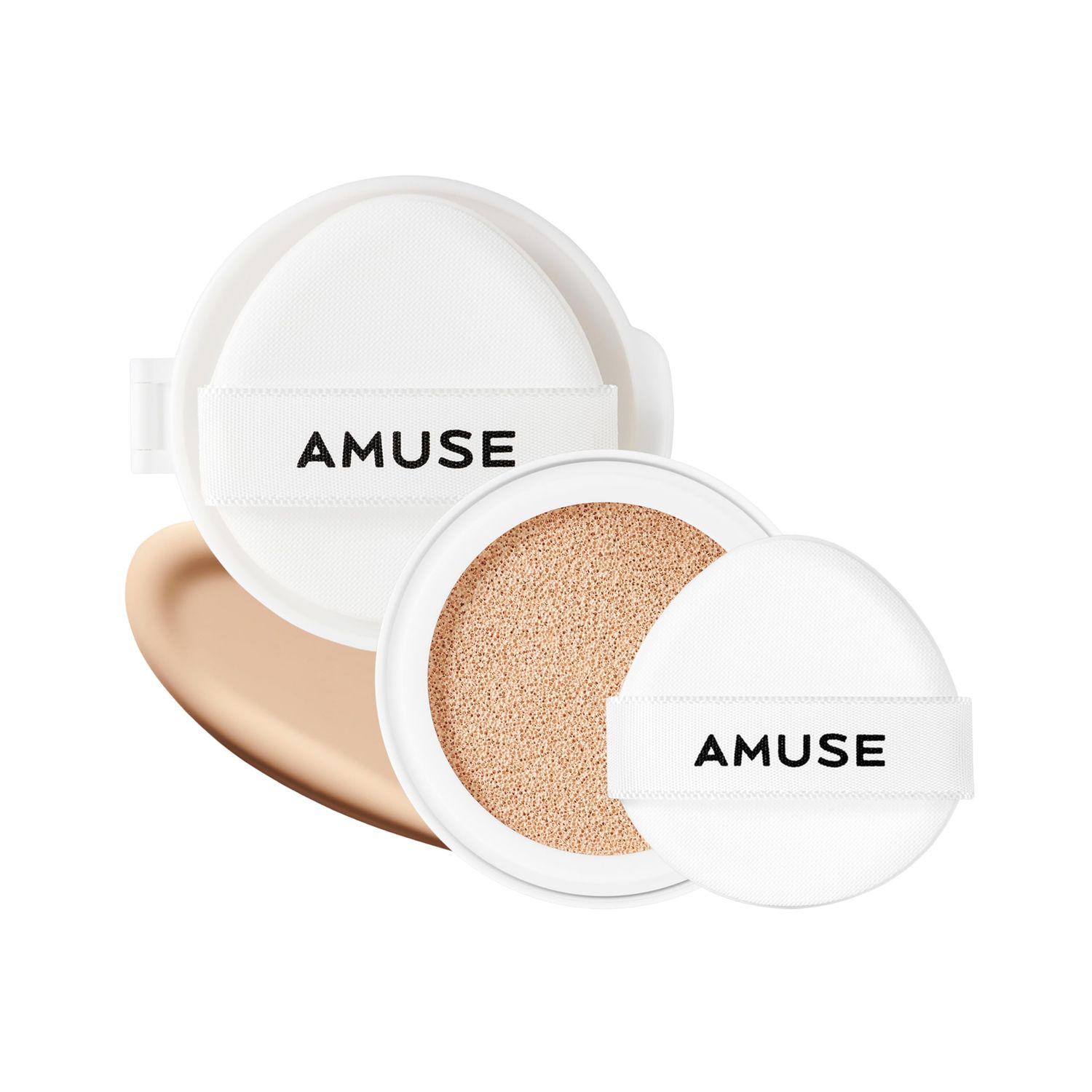 Amuse SEOUL Ceramic Skin Perfector Cushion Foundation Refill 03 HONEY Long-lasting, Lightweight, Semi-matte, Flawless Coverage, Hypoallergenic, Korean Beauty, Vegan, Refill (15g / 0.52 oz.)