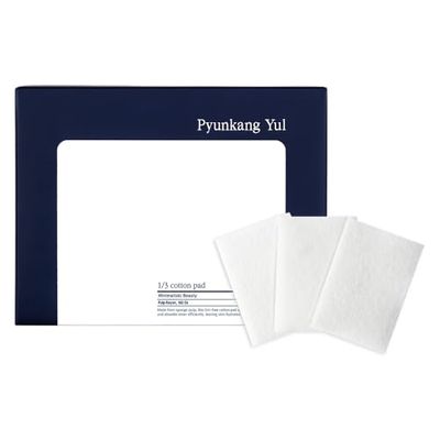 PKY Pyunkang Yul 1/3 Cotton Pad (160ea) / Gentle Cotton Pads, Skin-Friendly, Toner Application, Sensitive Skin, Korean Beauty, Thin &amp; Soft Texture, Skincare essentialsB07TP2SMRD