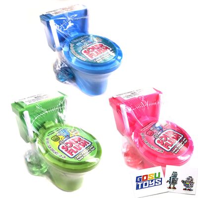 Kidsmania Sour Flush Candy Plunger with Sour Powder Dip (3 Pack) and 2 Gosutoys Stickers
