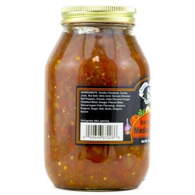 Amish Wedding Salsa, 32 ounce Glass Jar, Medium Heat