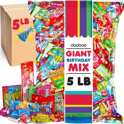 Bulk Birthday Candy Assortment - 5 Pounds - Individually Wrapped Candies