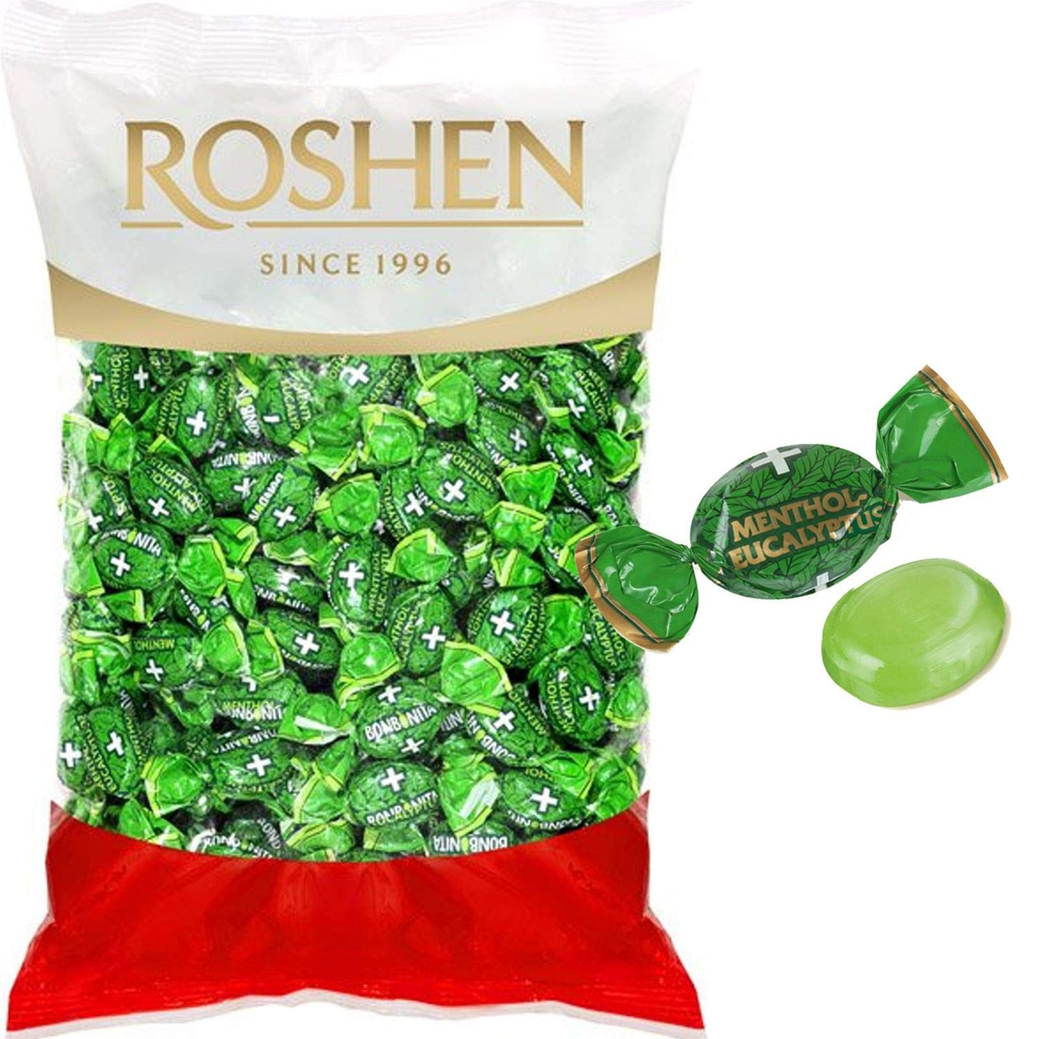 Roshen Eucalyptus-Menthol Hard Candy 1kg/2.204lb