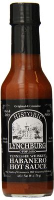 Lynchburg Tennessee Whiskey Habanero Hot Sauce, 6 Ounce