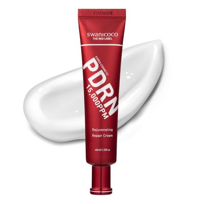 SWANICOCO PDRN Rejuvenating Repair Cream, 99.9% Pure Salmon (Sodium DNA), Bakuchiol, Cica Exosome, Niacinamide, Aging Care, Wrinkle Care, Intensive Glow, Skin Elasticity, 40ml 1.35 fl Oz