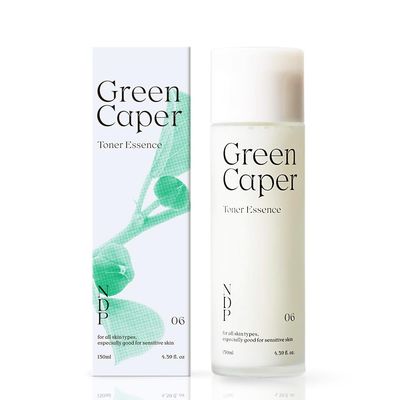 NATURAL DERMA PROJECT NDP Green Caper Milky Toner Essence - Hydrating Korean Toner for Face, Deep Moisture for Sensitive and Dry Skin, Panthenol, Madecassoside (4.39 Fl oz / 130ml)