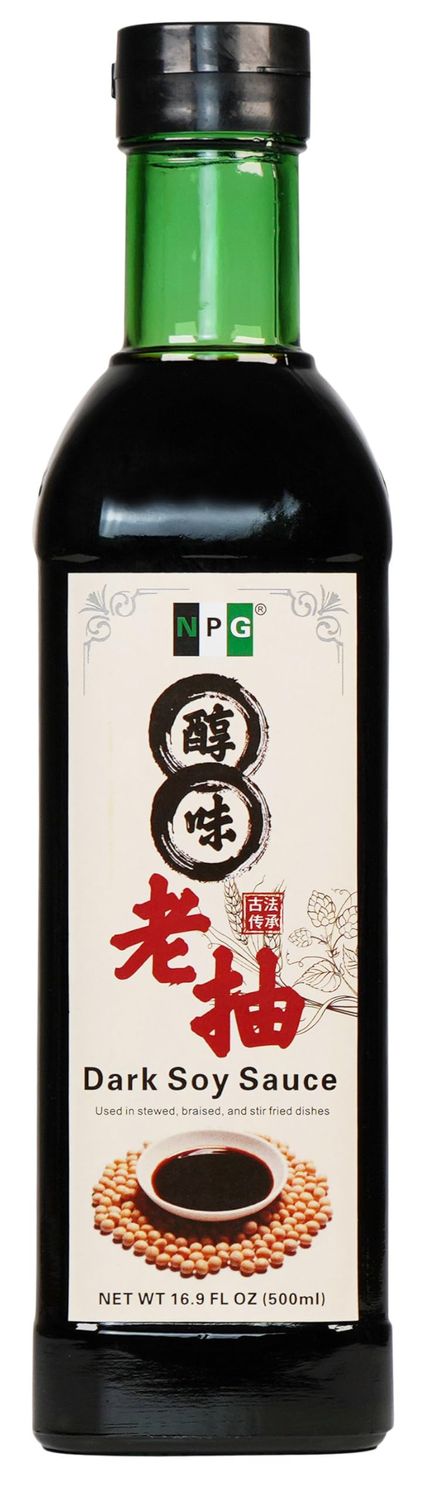 NPG Premium Dark Soy Sauce 16.9 Fl Oz, All Purpose Seasoning for Sushi, Chinese &amp; Korean Cuisine, Authentic Flavor Enhancer for Stir Fry