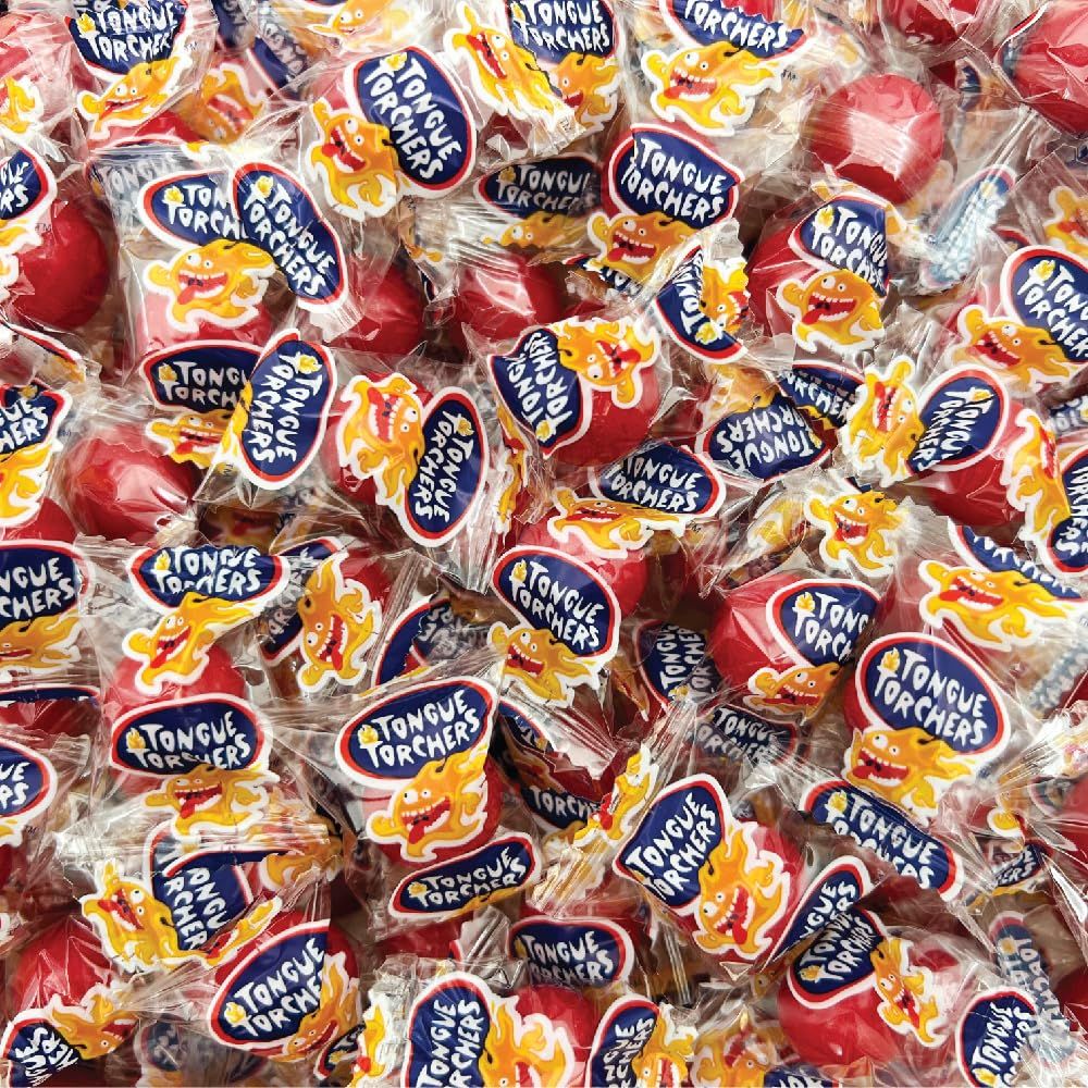 Tongue Torchers - 2 Pound Bulk Pack (About 170 Count) - Cinnamon Flavored Hard Candy