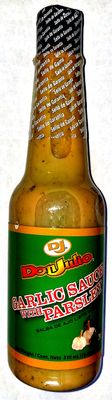 DON JULIO GARLIC SAUCE WITH PARSLEY - SALSA DE AJO CON PEREJIL 12.10 OZ