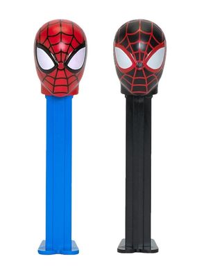 Pez Spiderman Candy Dispenser Set - Miles Morales and Spider Man Pez Dispensers With 2 Candy Refills Marvel Party Favors, Spiderman Party Favor, Grab Bags, Spider-Man Candy