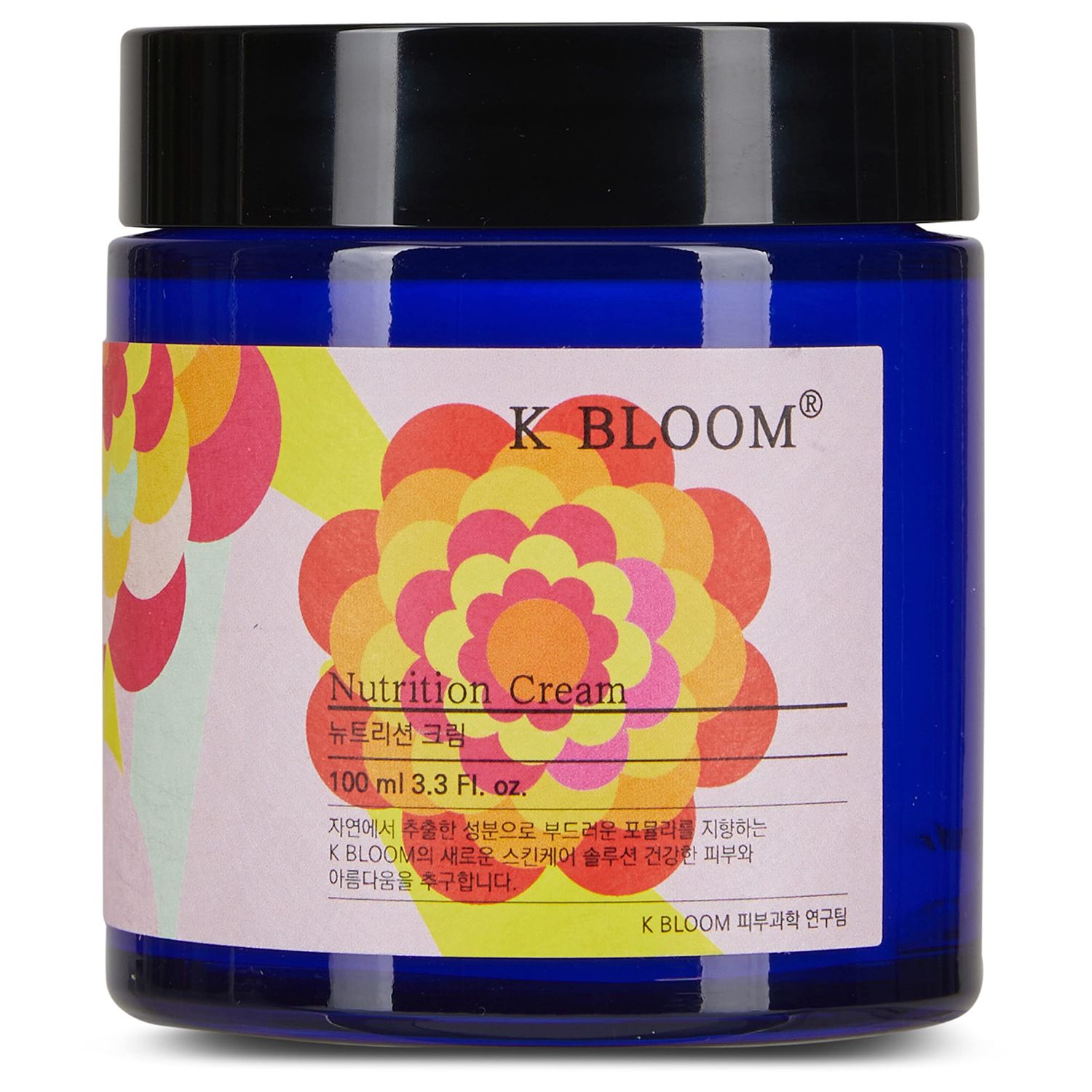 K BLOOM Nutrition Cream/Korean Skin Care Nutrition Face Cream/Facial Moisturizer for Dry and Combination Skin Types/Healthy &amp; Natural Ingredients Deeply Moisturize Skin - 100ml 3.4 Fl Oz